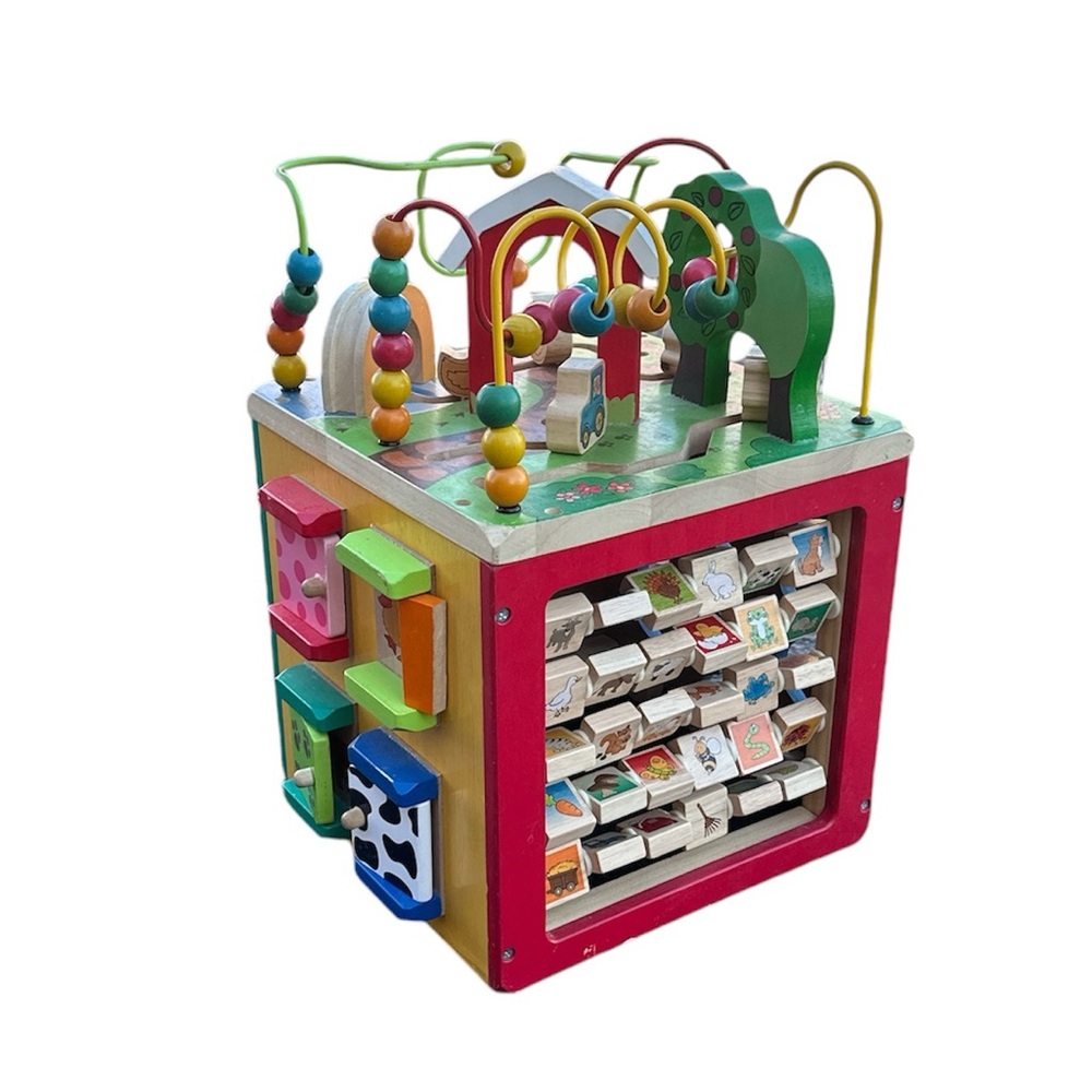 Baby Wooden Activity Cube